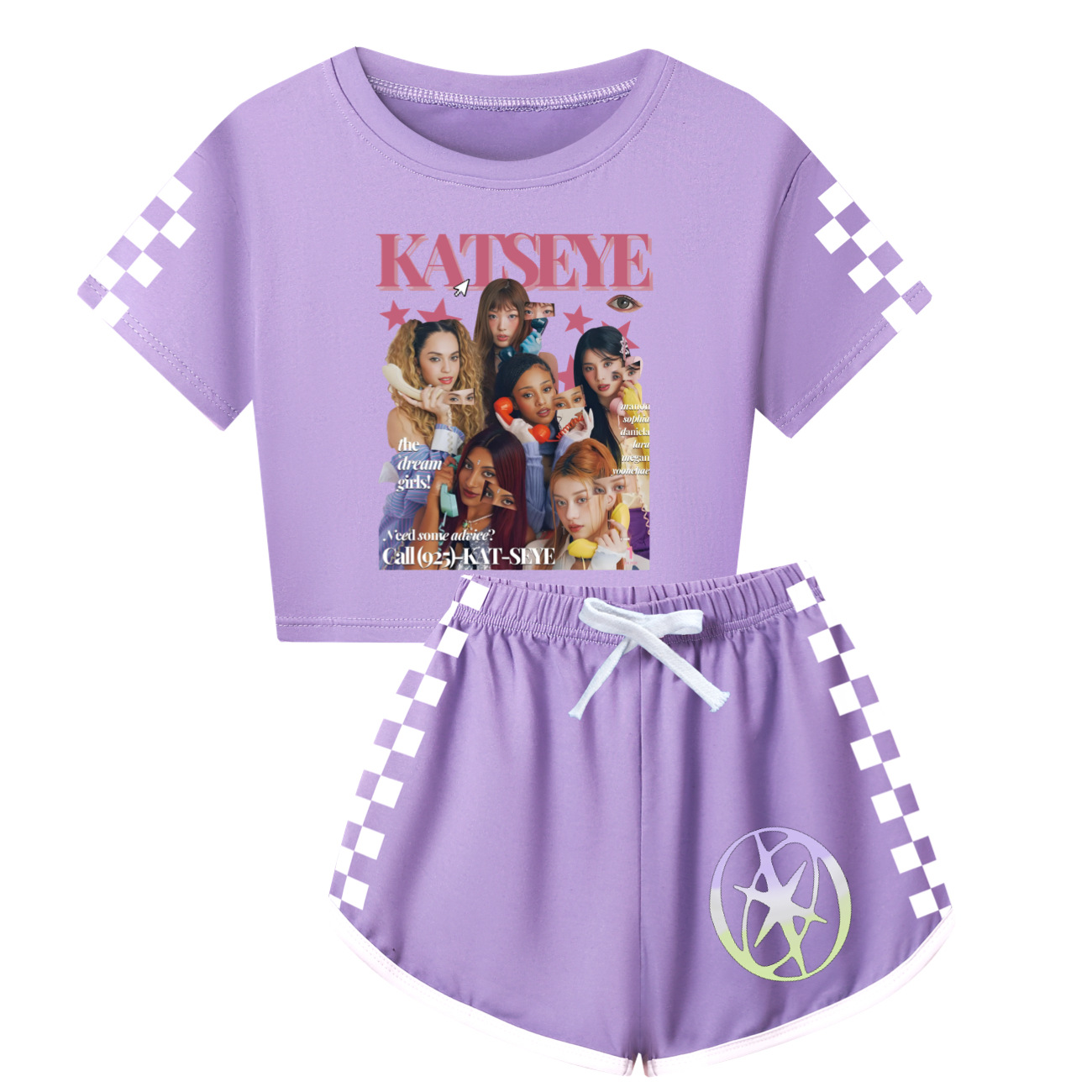 Baby Clothing Boutique - ملابس KATSEYE للفتيات الصغيرات، قمصان بأكمام
