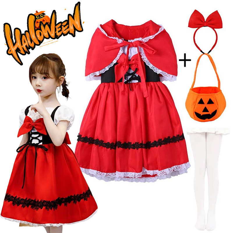 Baby Clothing Europe - طقم فستان دانتيل أحمر على طراز