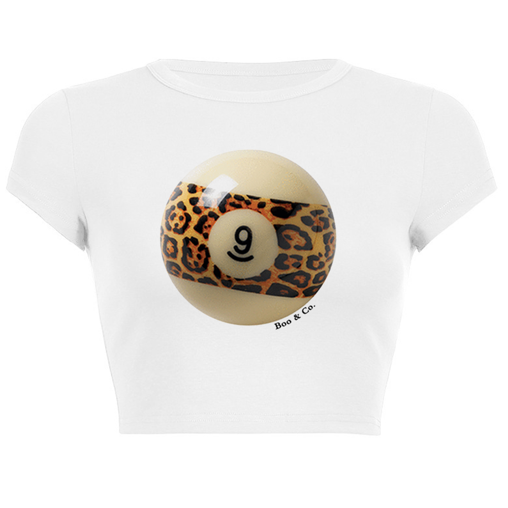 Baby Y2K Clothing - تي شيرت مطبوع عليه جلد النمر