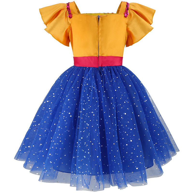 فستان أصفر منفوش أنيق للفتيات  - مراجعة Baby Clothing Europe وسعره