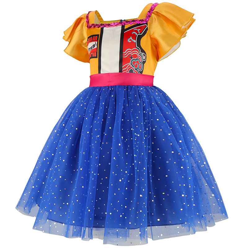 فستان أصفر منفوش أنيق للفتيات  - مراجعة Baby Clothing Europe وسعره
